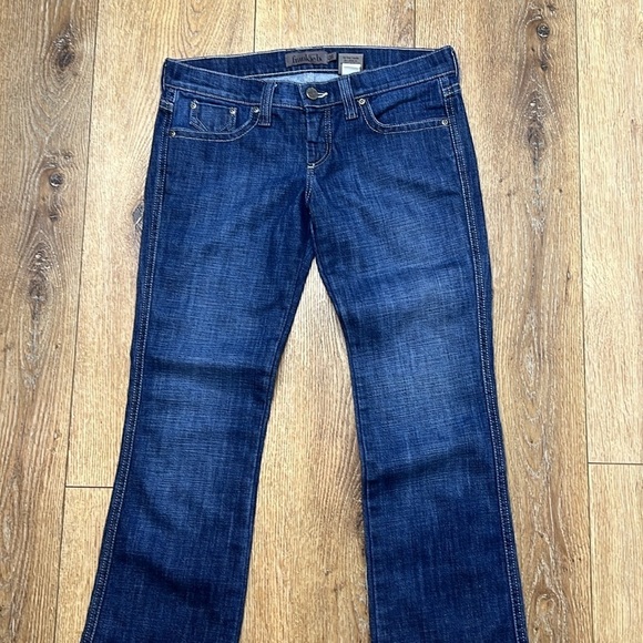 Frankie b. Dark Wash Low rise Bootcut Jeans Size 28 - Picture 3 of 9
